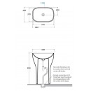 Свободностояща Монолитна Мивка 60х40см. VANITY BASINS